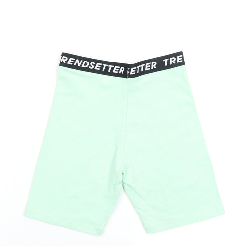 Asda George Girls Green   Sweat Shorts Size 11-12 Years