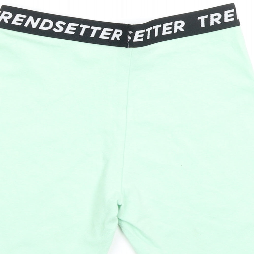 Asda George Girls Green   Sweat Shorts Size 11-12 Years