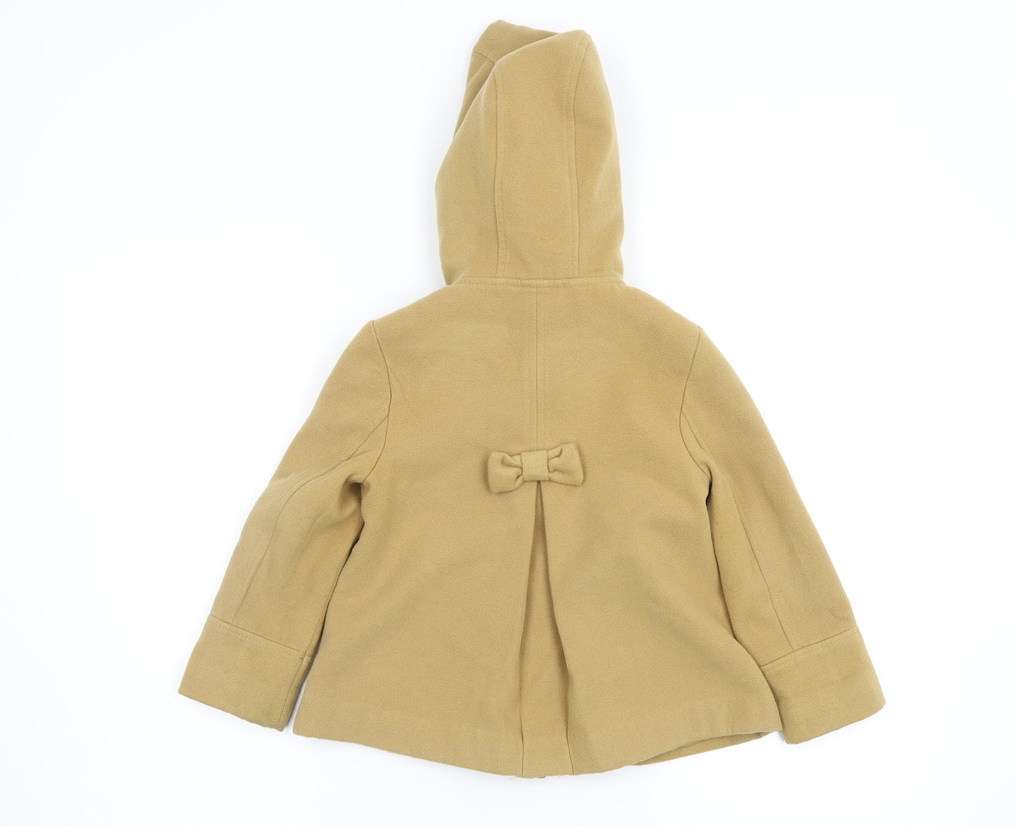 TU Girls Beige   Overcoat Coat Size 2-3 Years