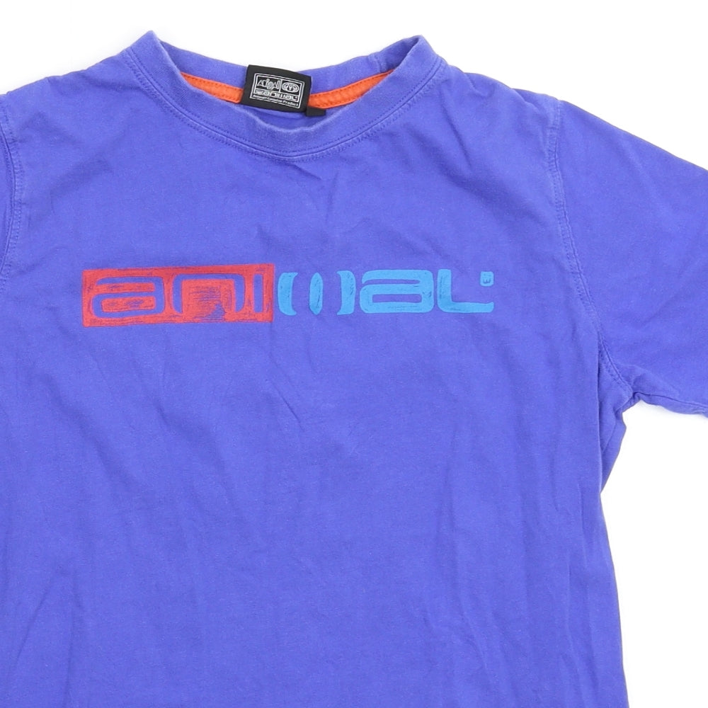 Animal Boys Blue   Basic T-Shirt Size 11-12 Years