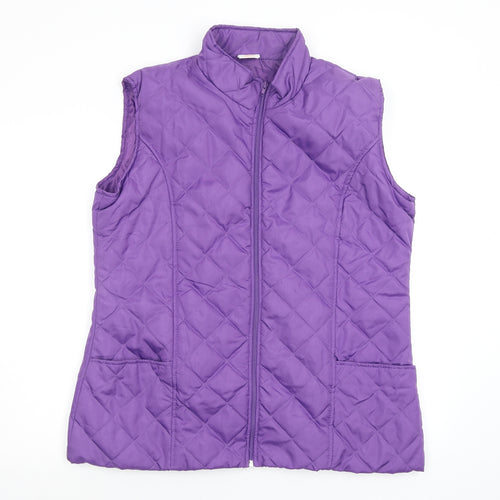 Anne De Lancay  Womens Purple   Gilet Coat Size L
