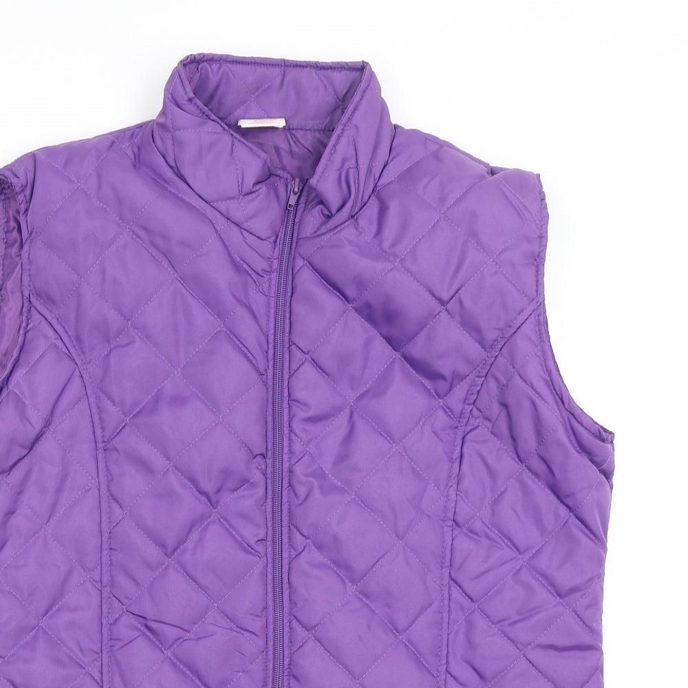 Anne De Lancay  Womens Purple   Gilet Coat Size L