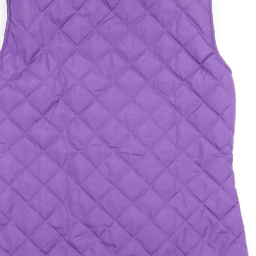 Anne De Lancay  Womens Purple   Gilet Coat Size L