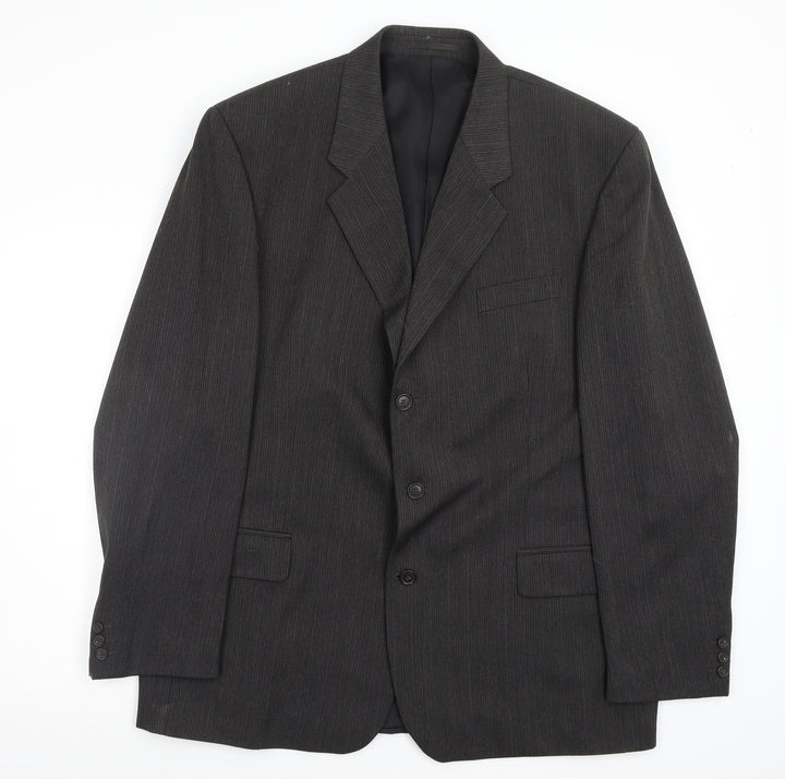 tom english Mens Black Striped  Jacket Blazer Size 46