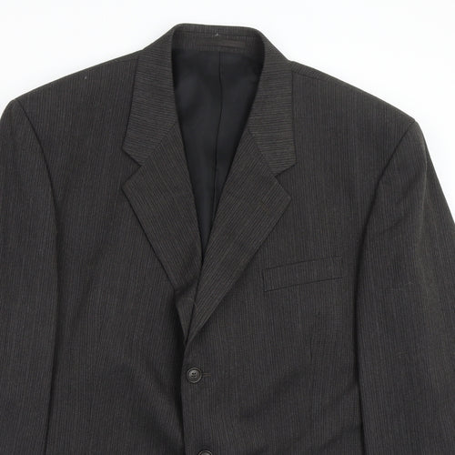 tom english Mens Black Striped  Jacket Blazer Size 46