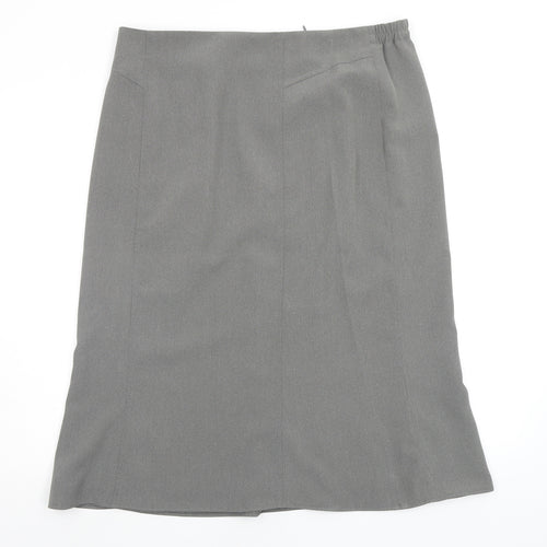habella Womens Grey   Flare Skirt Size 18
