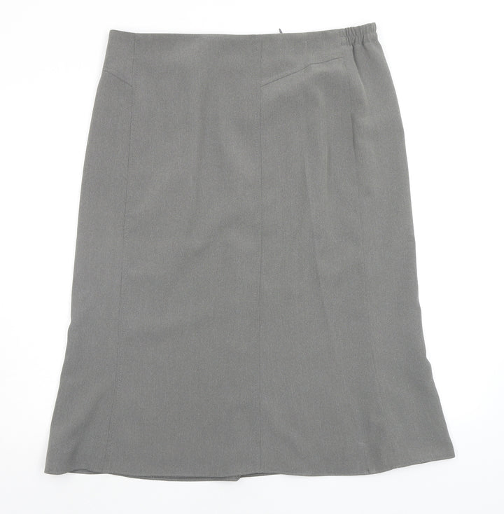 habella Womens Grey   Flare Skirt Size 18