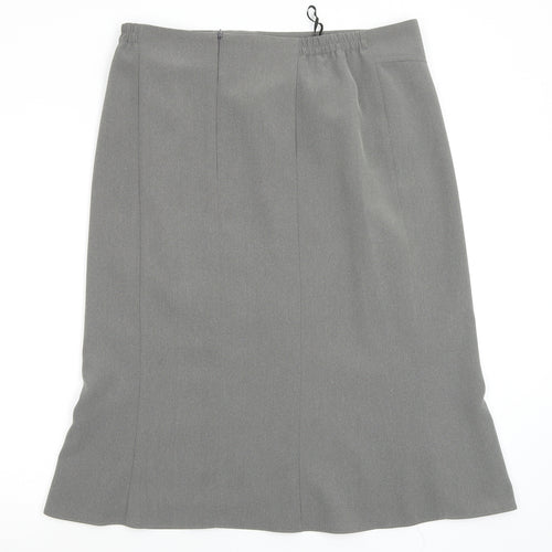 habella Womens Grey   Flare Skirt Size 18