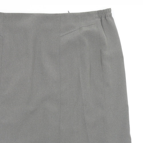 habella Womens Grey   Flare Skirt Size 18