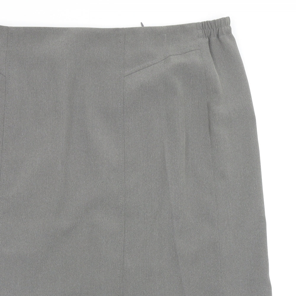 habella Womens Grey   Flare Skirt Size 18