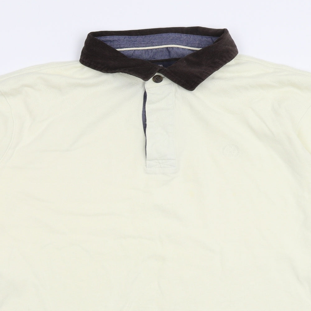 Blue Harbour Mens Ivory    Polo Size XL