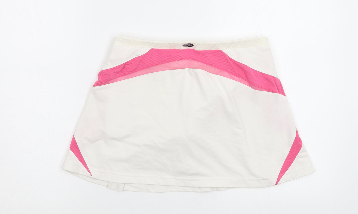 adidas Womens White   Flare Skort Size 10  - Stretch waistband