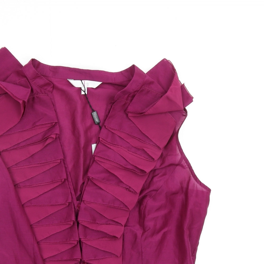 Jasper Conran Womens Purple   Basic Blouse Size 18
