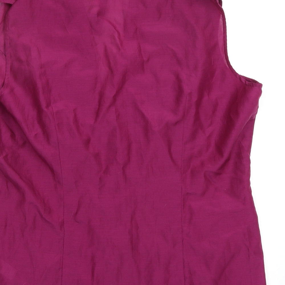 Jasper Conran Womens Purple   Basic Blouse Size 18