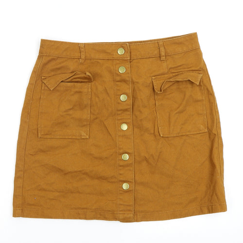 TU Womens Brown   Flare Skirt Size 10