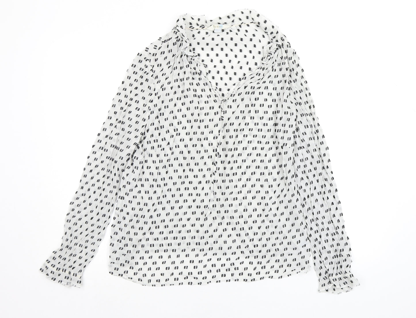 Boden Womens Multicoloured Geometric  Basic Blouse Size 18
