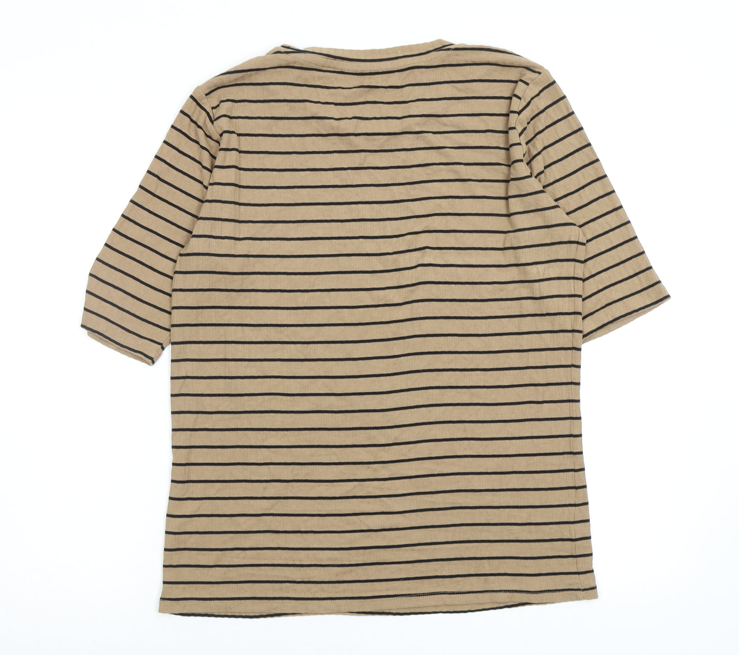 F&F Womens Multicoloured Striped  Basic T-Shirt Size 18