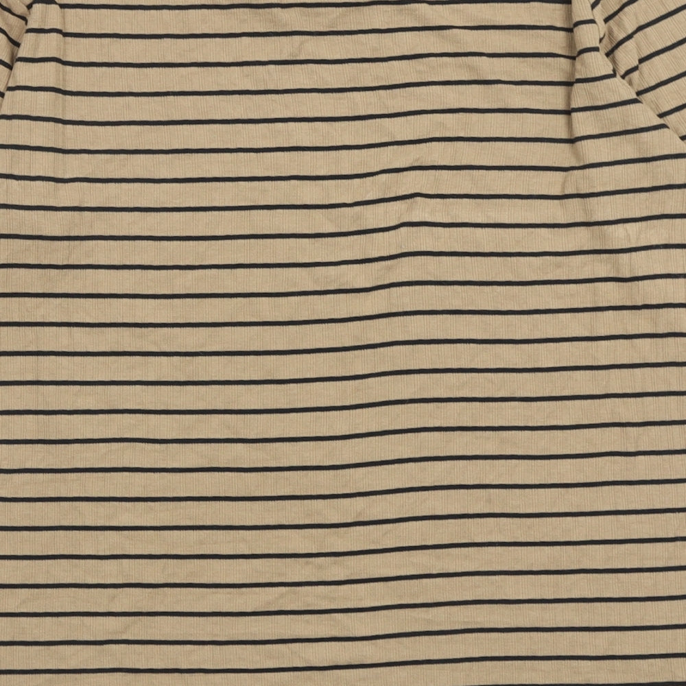 F&F Womens Multicoloured Striped  Basic T-Shirt Size 18