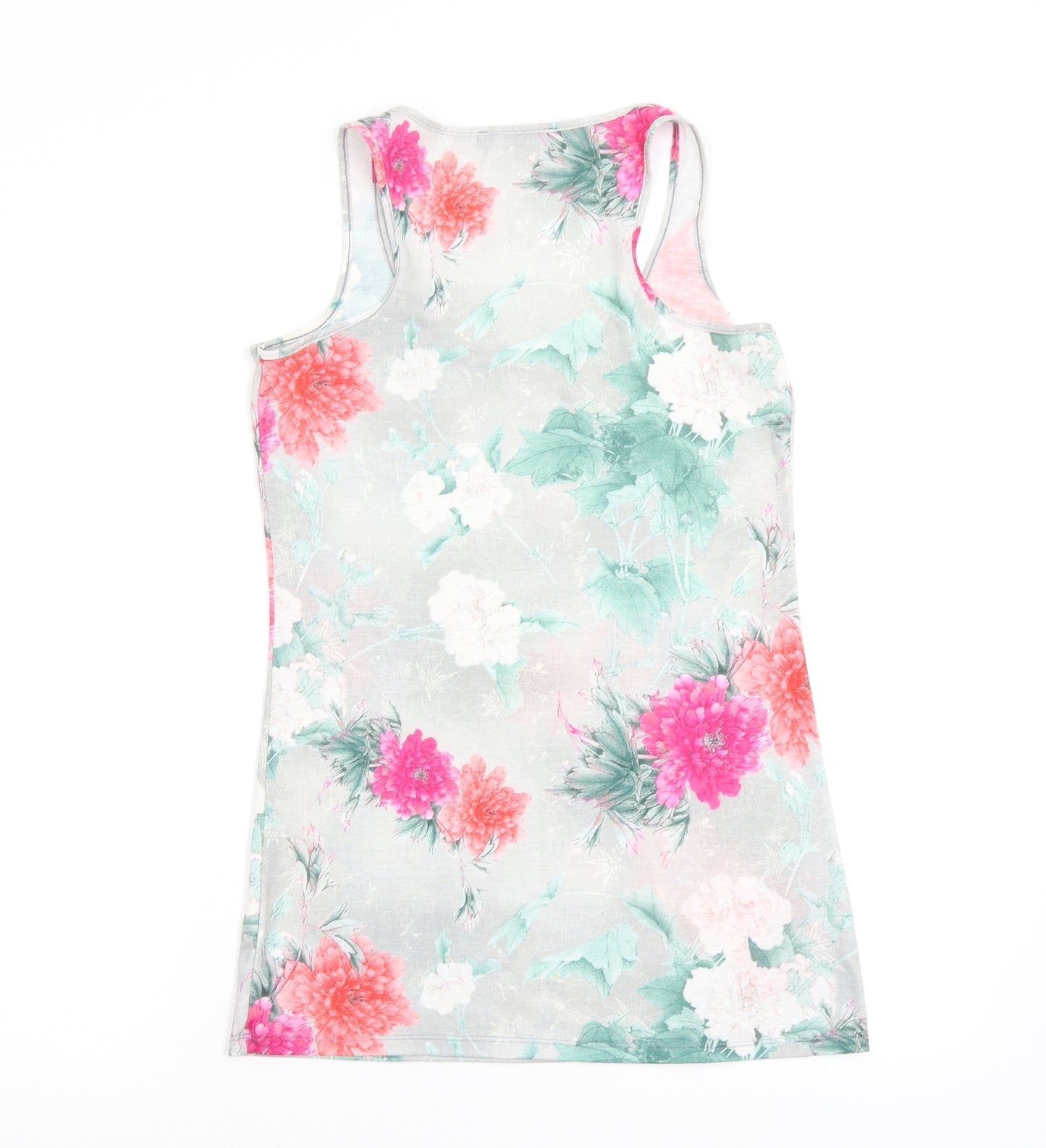 Primark Womens Multicoloured Floral  Basic Tank Size 10