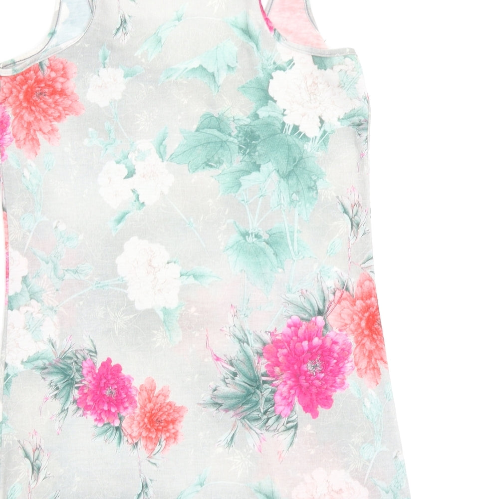 Primark Womens Multicoloured Floral  Basic Tank Size 10