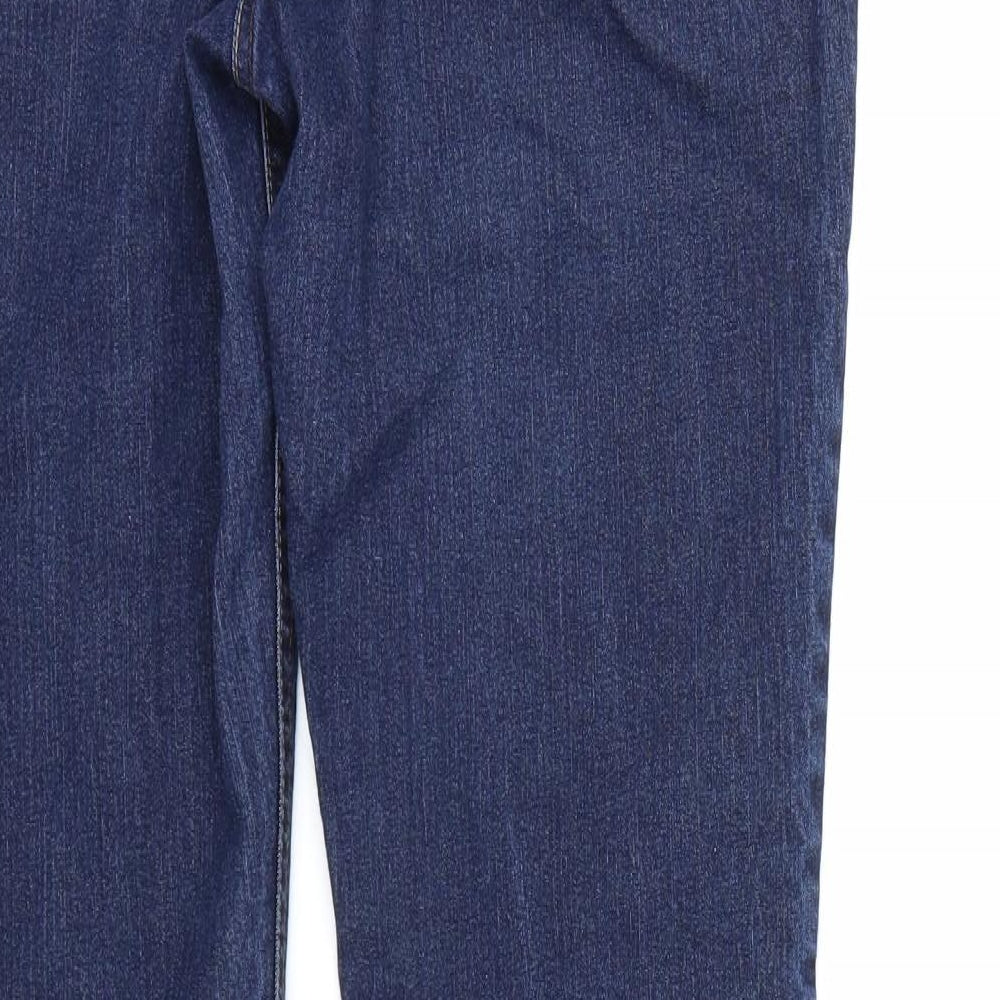 George Womens Blue  Denim Straight Jeans Size 14 L30 in
