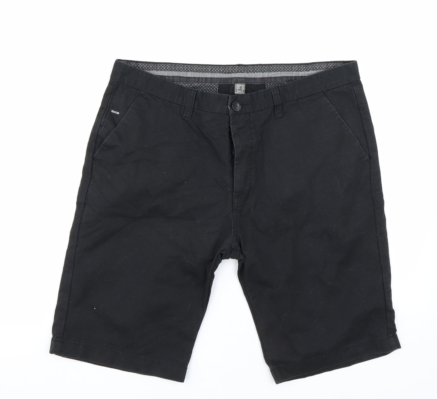Primark Mens Black   Bermuda Shorts Size 36