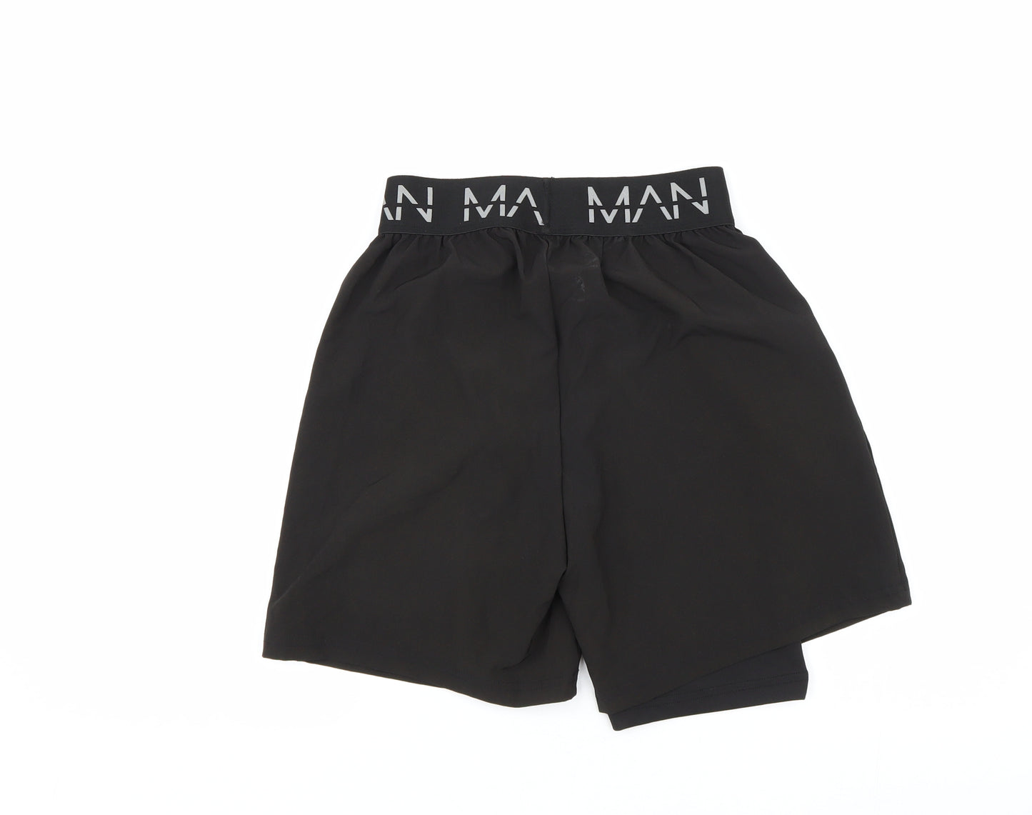 Boohoo Man Mens Black   Compression Shorts Size XS