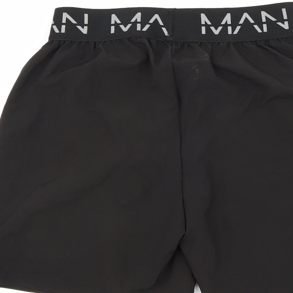 Boohoo Man Mens Black   Compression Shorts Size XS