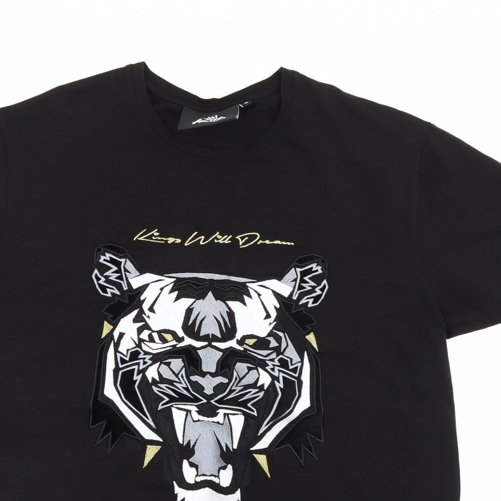 KWD Mens Black    T-Shirt Size M