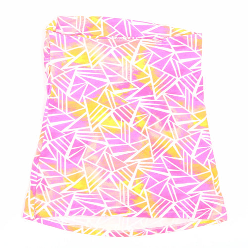 Papaya Womens Multicoloured Geometric  Wrap T-Shirt Size 12  - Summer
