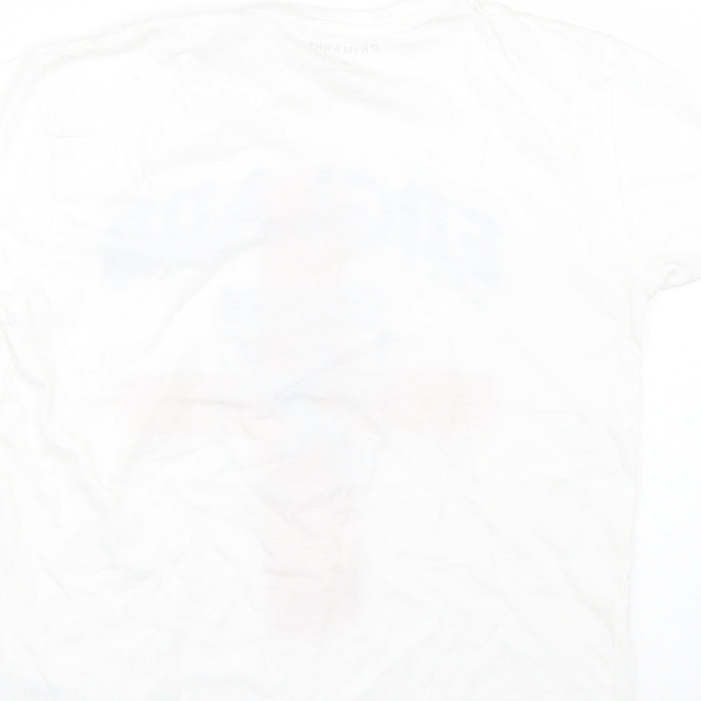 Primark Mens White    T-Shirt Size XS  - England