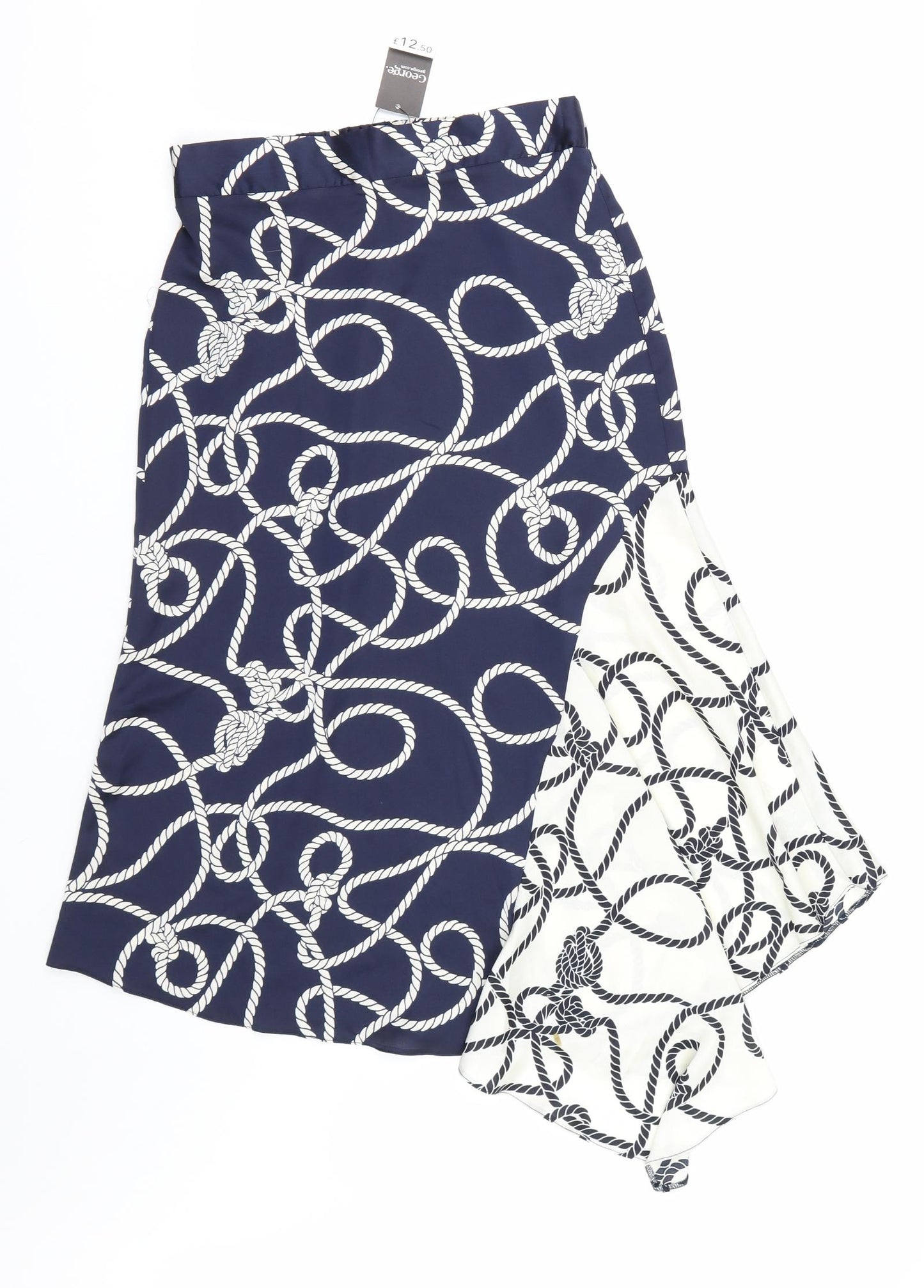 George Womens Blue   Flare Skirt Size 8