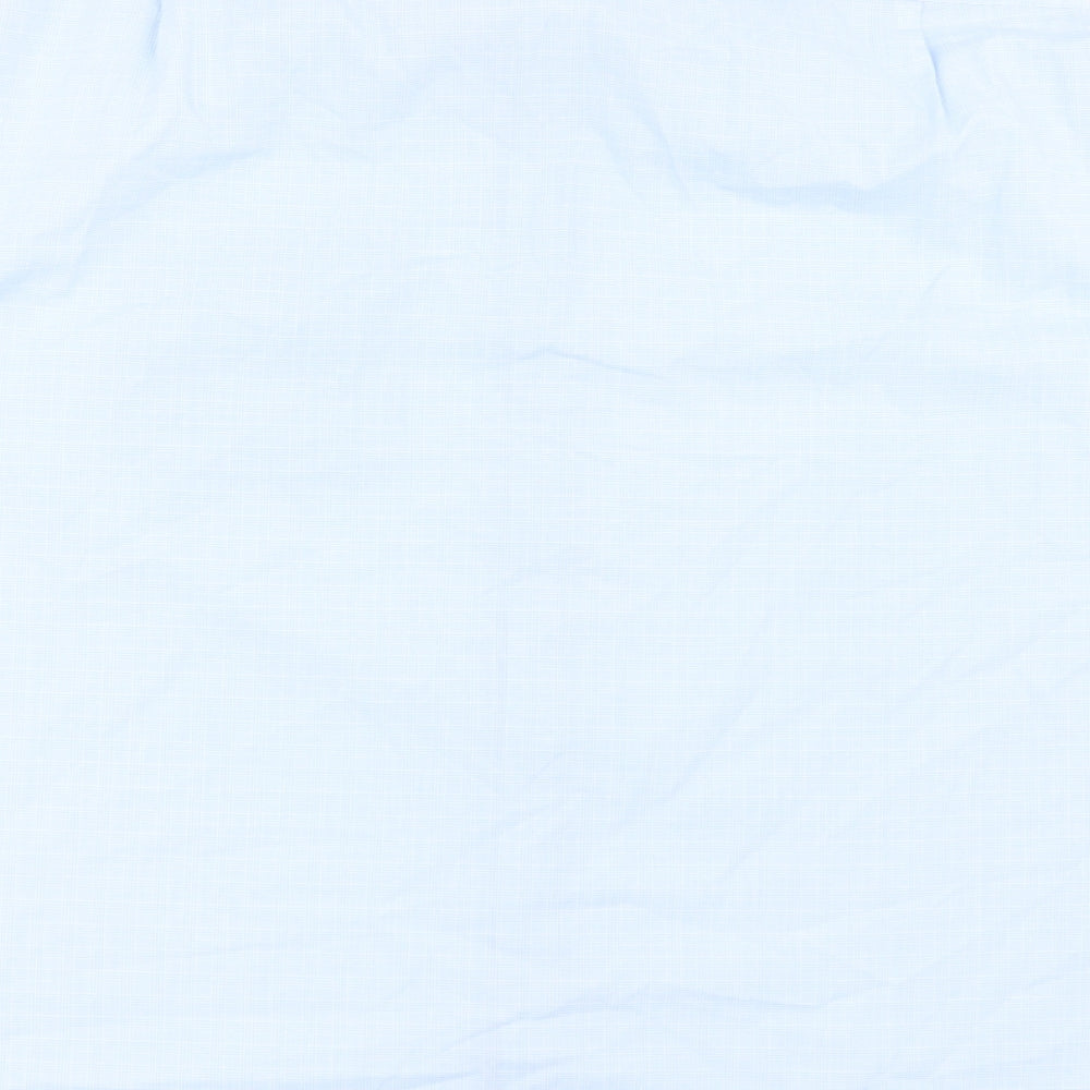 George Mens Blue Check   Dress Shirt Size 17