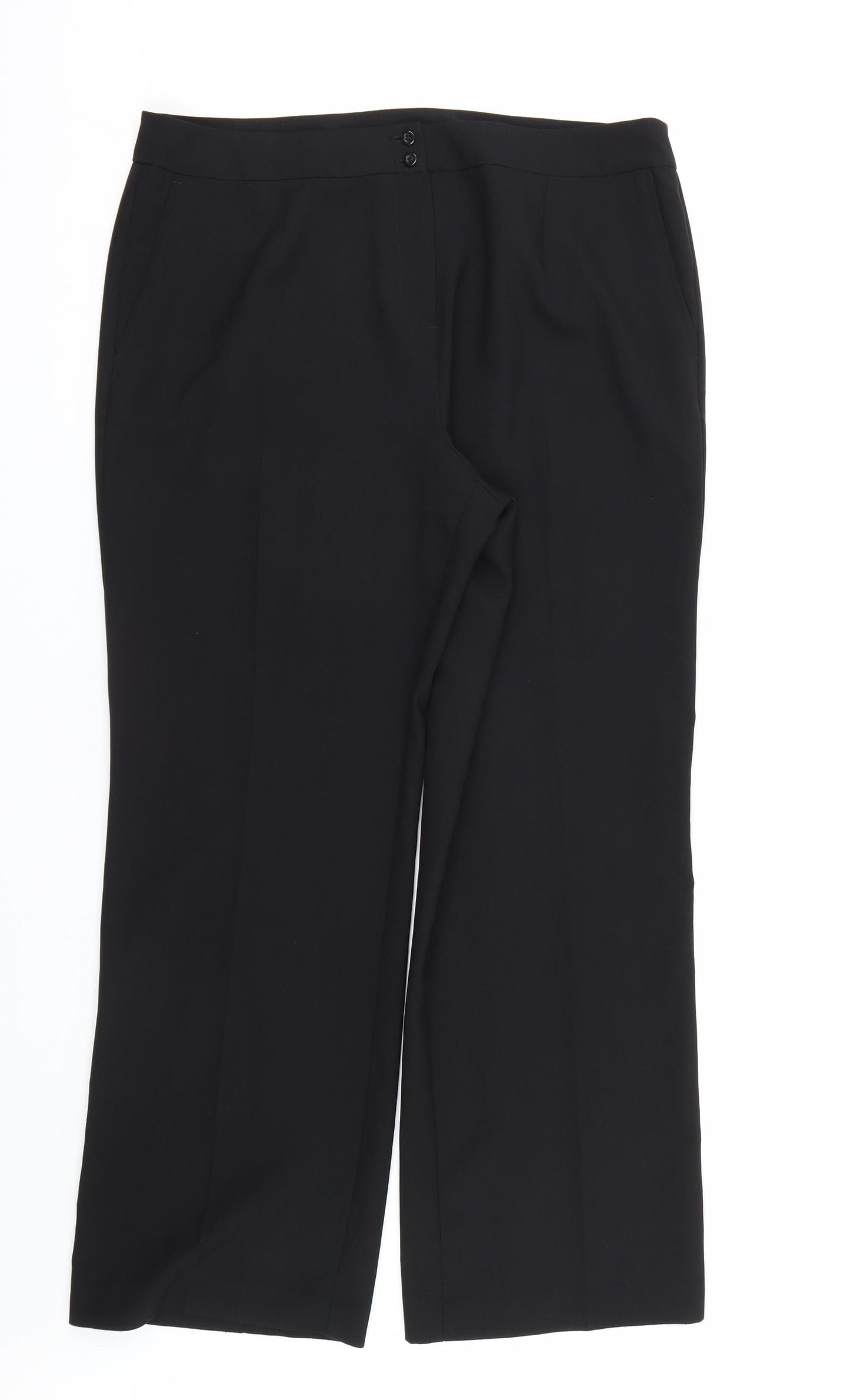ISle Womens Black   Trousers  Size 16 L28 in