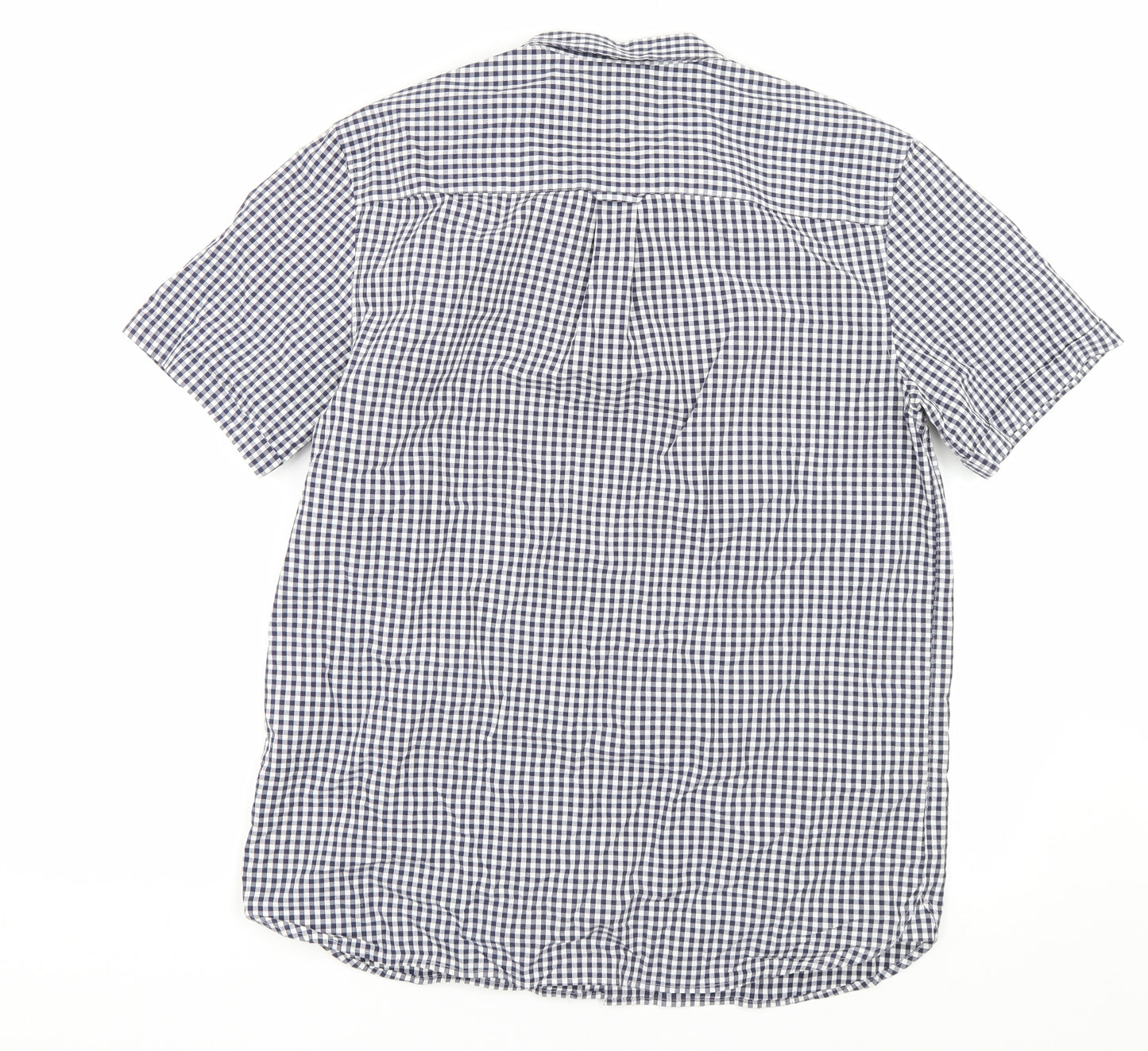 Lyle & Scott Mens Blue Plaid   Dress Shirt Size L