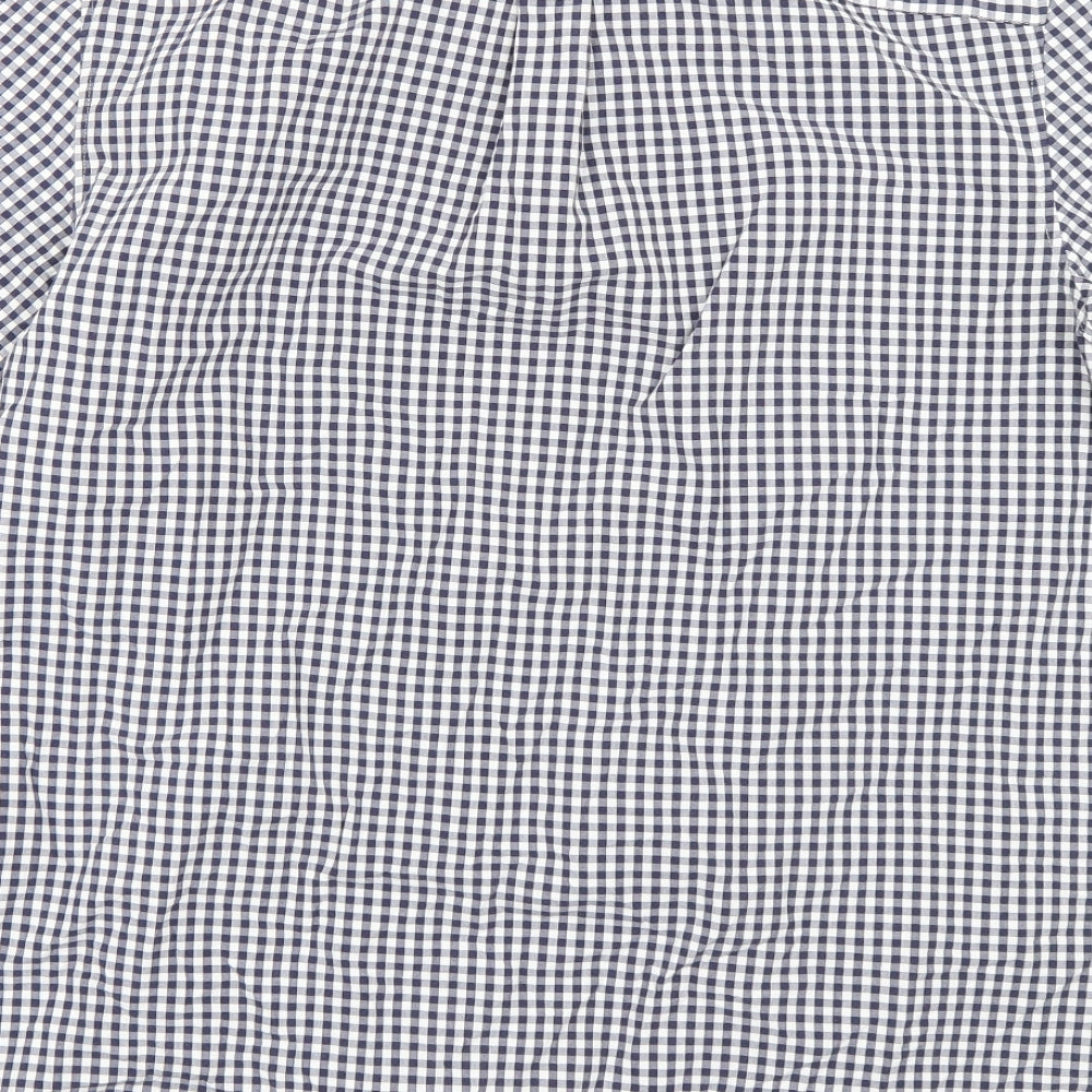 Lyle & Scott Mens Blue Plaid   Dress Shirt Size L
