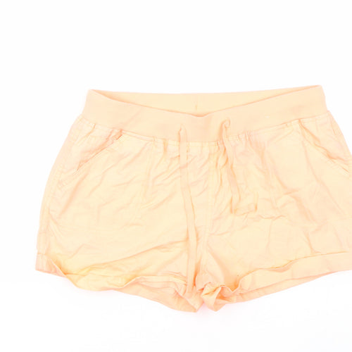 Atmosphere Womens Orange   Paperbag Shorts Size 10