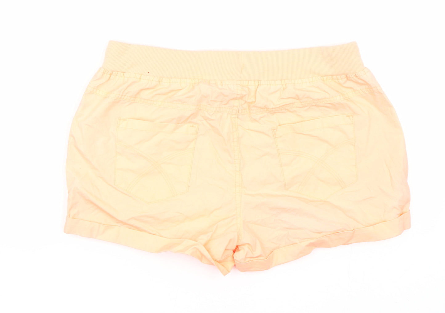 Atmosphere Womens Orange   Paperbag Shorts Size 10