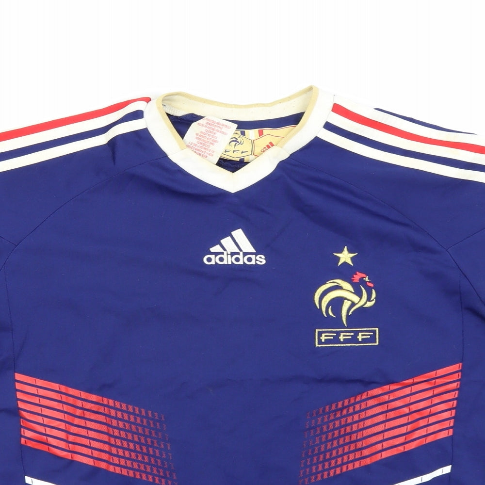 adidas Boys Blue   Jersey T-Shirt Size 13-14 Years