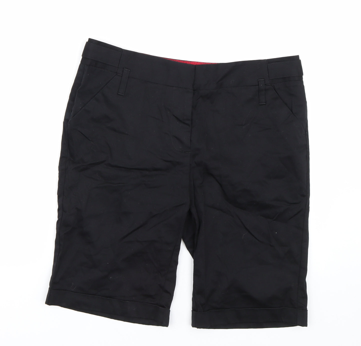 Papaya Womens Black   Paperbag Shorts Size 14