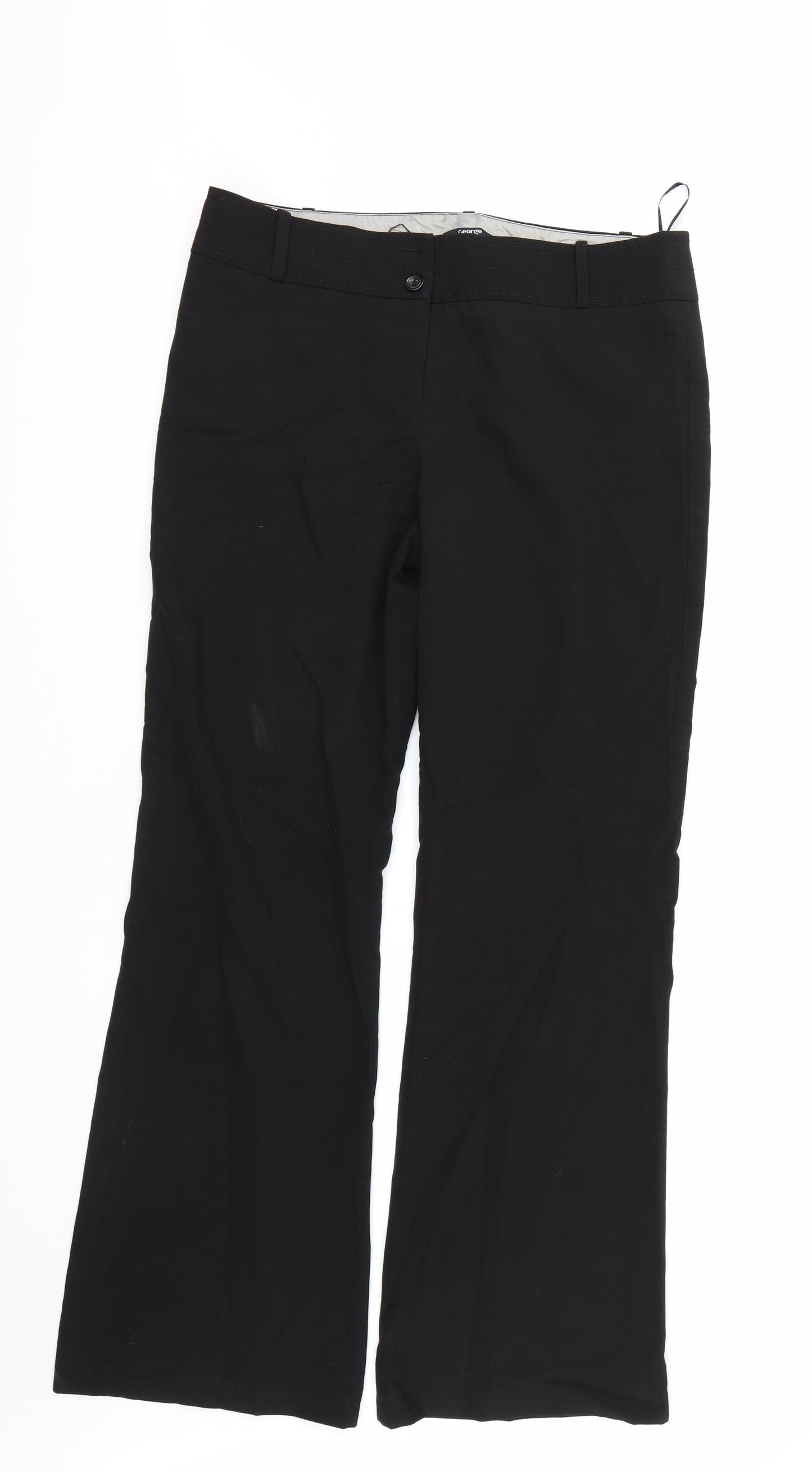 George Womens Black   Trousers  Size 14 L30 in