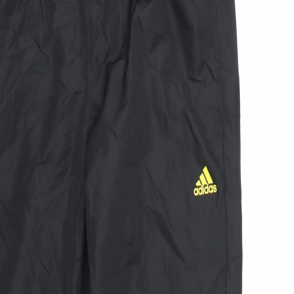 adidas Mens Black   Track Pants Trousers Size 38 L29 in
