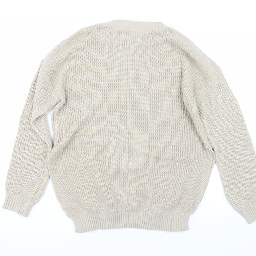 Femme Luxe Womens Brown   Pullover Jumper Size L