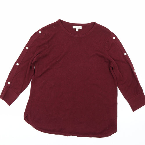 Monsoon Womens Red   Pullover Jumper Size M