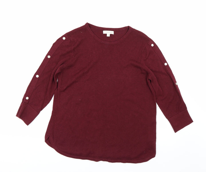 Monsoon Womens Red   Pullover Jumper Size M