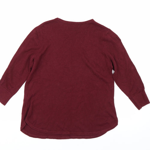 Monsoon Womens Red   Pullover Jumper Size M
