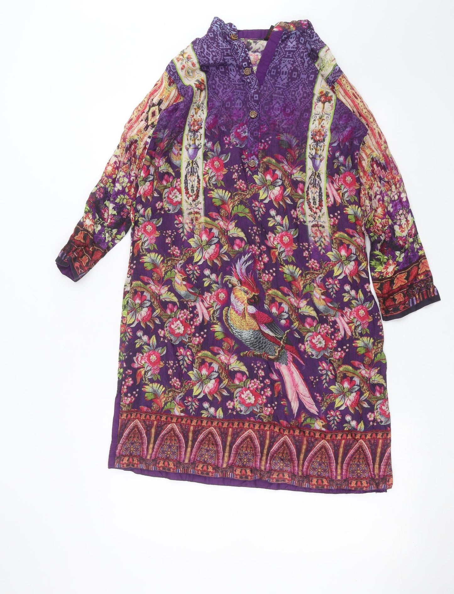 Cuckoo Womens Multicoloured Floral  Shift  Size S