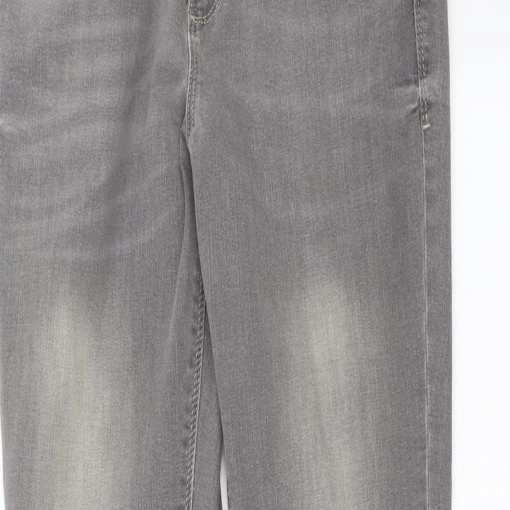 Preworn Womens Grey  Denim Skinny Jeans Size 28 in L30 in
