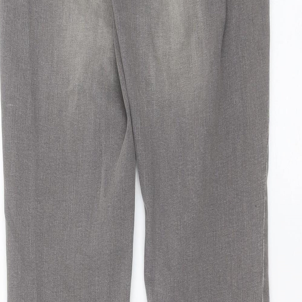Preworn Womens Grey  Denim Skinny Jeans Size 28 in L30 in
