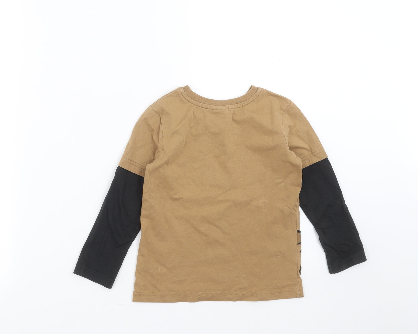 George Boys Brown   Basic T-Shirt Size 3-4 Years  - Rex Toy Story